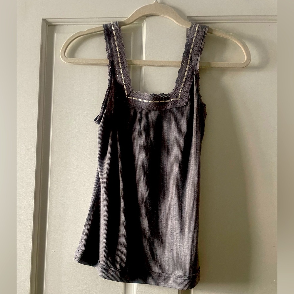 Gray Sleeveless Women's Top